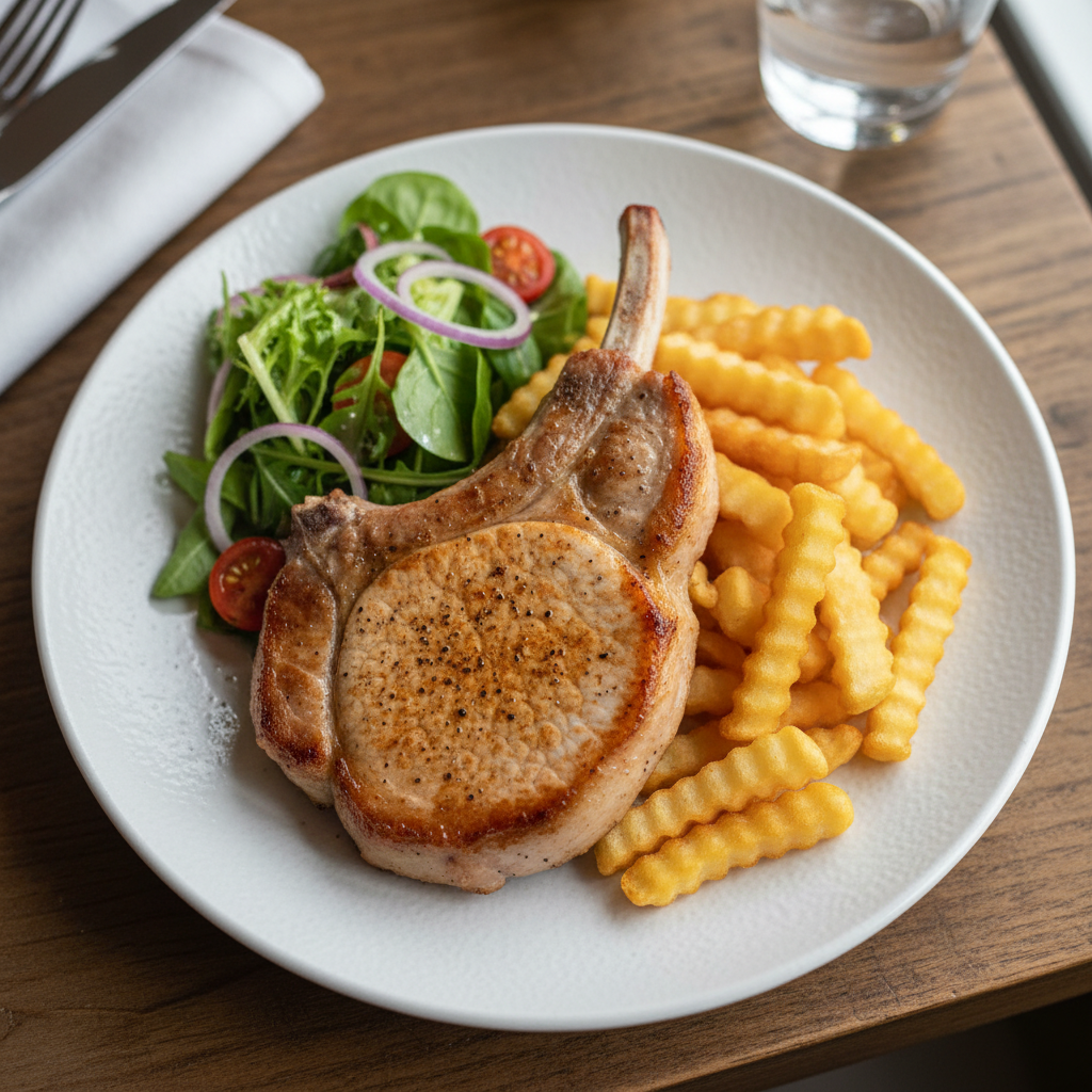 Pork Chop and Fries
