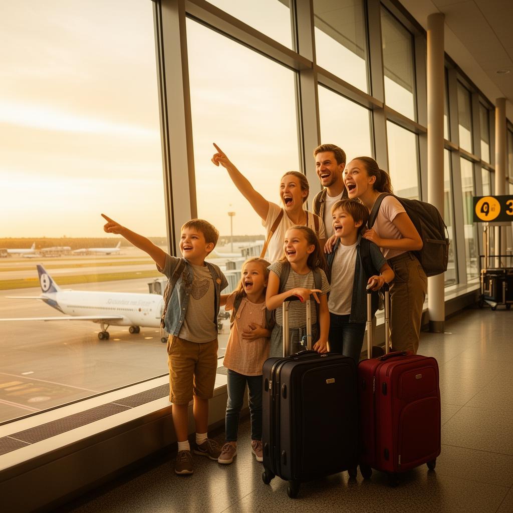 Famille en voyage